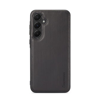 Samsung A55 - Charcoal Gray - Leather Book Case
