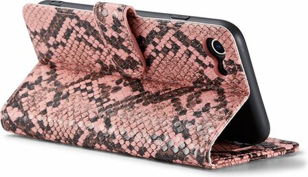 iPhone SE 2020 Roze - Slangen Book Case