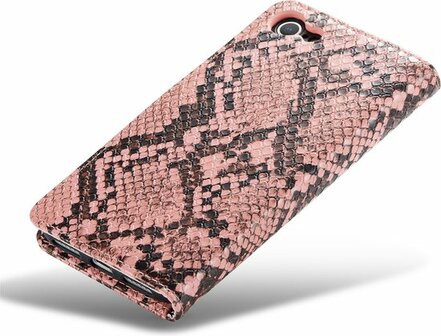 iPhone SE 2020 Roze - Slangen Book Case