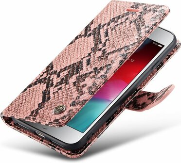 iPhone SE 2020 Roze - Slangen Book Case