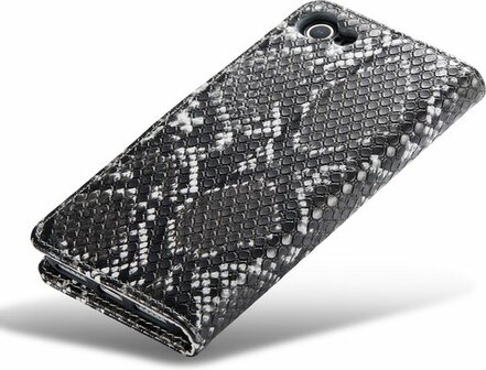 iPhone SE 2020 Zwart - Slangen Book Case