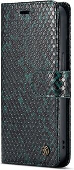iPhone 13 Groen - 2 in 1 Slangen Book Case
