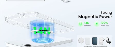 iPhone 16e Transparant - Magsafe Anti Shock