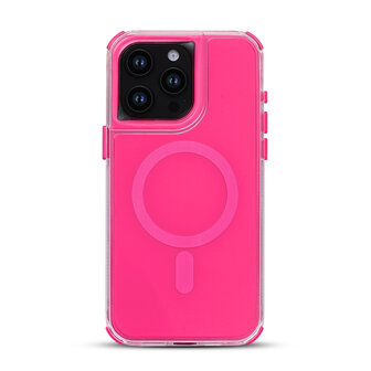 iPhone 16 Pro Max - Neon Roze - Liquid MagSafe Armor Case
