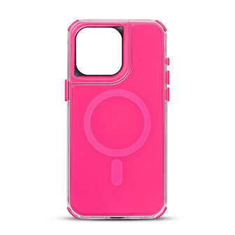 iPhone 16 Pro Max - Neon Roze - Liquid MagSafe Armor Case