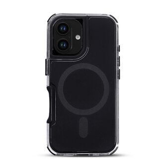 iPhone 16 - Zwart - Liquid MagSafe Armor Case