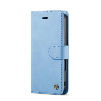 iPhone 16 - Sky Blue - 2 in 1 Book Case