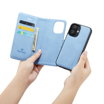 iPhone 16 - Sky Blue - 2 in 1 Book Case