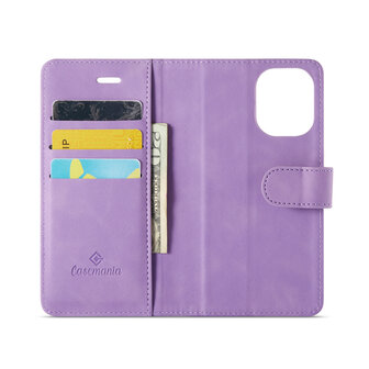 iPhone 16 - Bright Lila - 2 in 1 Book Case