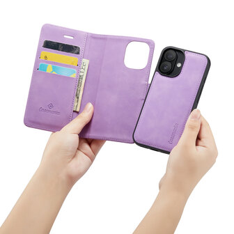 iPhone 16 - Bright Lila - 2 in 1 Book Case