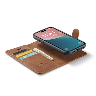 iPhone 16 - Sienna Brown - 2 in 1 Book Case