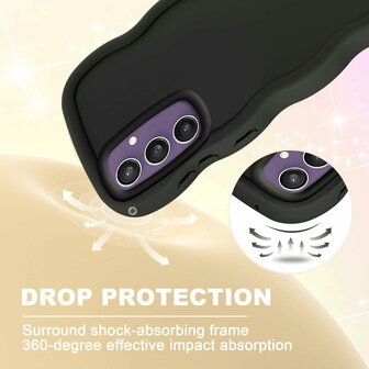 Samsung A16 - Wave Back Cover - Zwart
