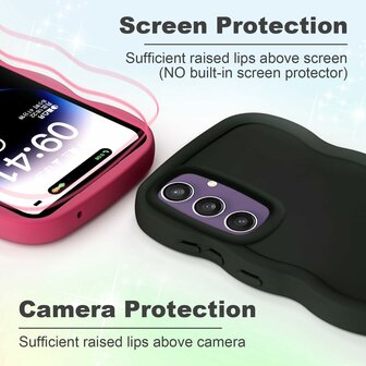 Samsung A16 - Wave Back Cover - Zwart