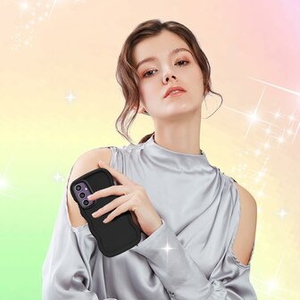Samsung A16 - Wave Back Cover - Zwart
