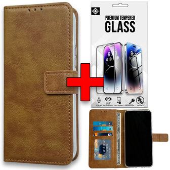 Reno 11F - Book Case &amp;amp; Glas - Bruin