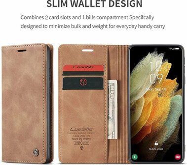 Samsung S21 Ultra Sienna Brown - Book Case