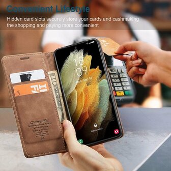 Samsung S21 Ultra Sienna Brown - Book Case