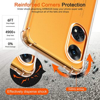 Reno 8T - Anti-Shock - Transparant