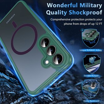 Samsung S23 - Matte MagSafe Armor - Groen