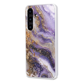 Samsung S25 Plus - Paars - Marmer MagSafe Back Cover