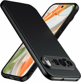 Pixel 9 Pro - Zwart -- Siliconen Back Cover