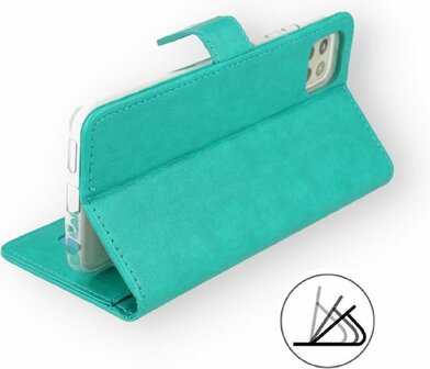 Oppo A16 &amp;amp; A16S - Book Case - Turquoise