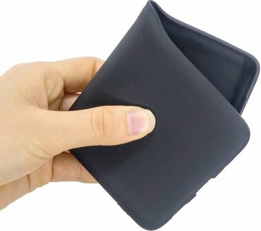 Samsung A41 - Siliconen Back Cover - Zwart