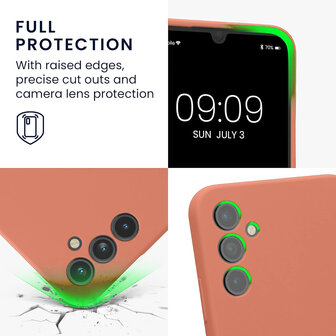 Samsung A55 Licht - Liquid Back Cover - Roze