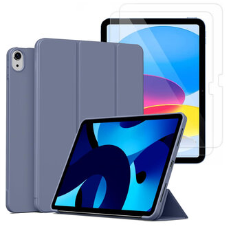 iPad 2025 &amp;amp; 2022 (11/10 Gen) - Lavender - Smart Cover &amp;amp; Glas