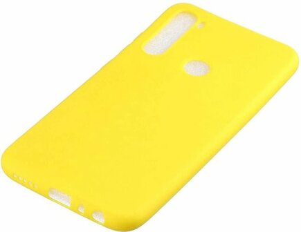 Samsung A21 - Siliconen Back Cover - Geel