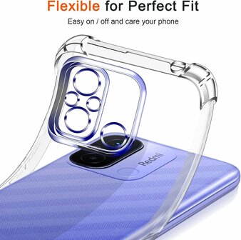 Redmi 12C - Anti Shock &amp;amp; 2x Glas - Transparant