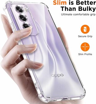 Reno 12 Pro - Anti Shock &amp;amp; 2x Glas - Transparant