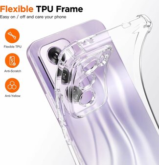 Reno 12 Pro - Anti Shock &amp;amp; 2x Glas - Transparant
