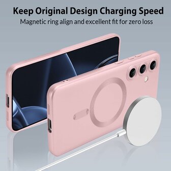 Samsung S25 - MagSafe Matte TPU - Roze