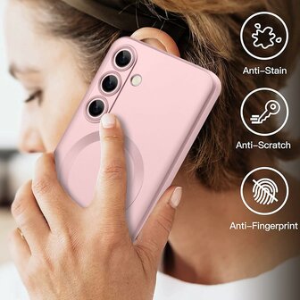 Samsung S25 - MagSafe Matte TPU - Roze