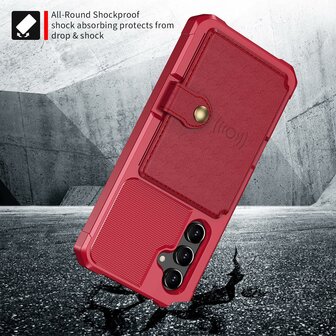 Samsung A14 Rood - RFID Back Cover