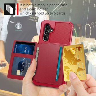 Samsung A14 Rood - RFID Back Cover