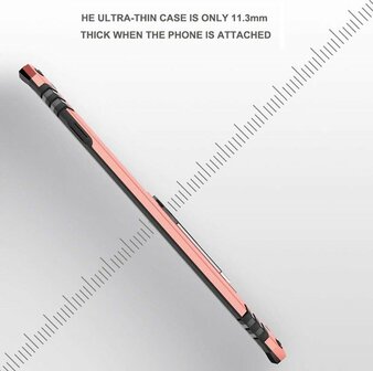 Samsung S10 Plus - Armor met Kickstand Ring - Ros&eacute;goud