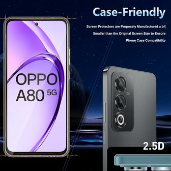Oppo A80 - Full Glas - 2 Stuks