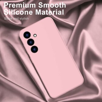 Samsung S24 - Liquid Back Cover - Zalm Roze