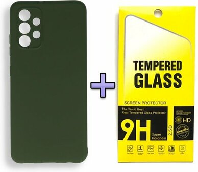 A32 4G - Back Cover &amp;amp; Glas - Groen