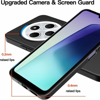 Xiaomi Redmi A4 - Zwart - Siliconen Back Cover