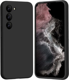 Samsung Galaxy S25 Plus - Zwart - Liquid Siliconen Back Cover