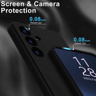 Samsung Galaxy S25 Plus - Zwart - Liquid Siliconen Back Cover