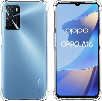 Oppo A16 &amp;amp; A16S - Anti Shock &amp;amp; 2x Glas - Transparant