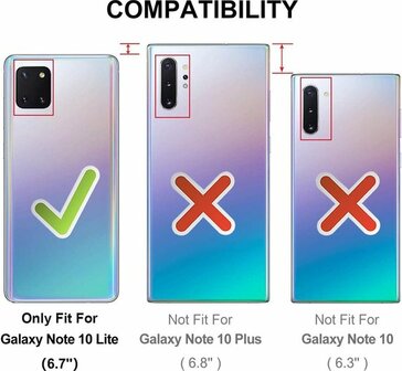 Samsung Note 10 Lite Ros&eacute;goud - HQ Rits Book