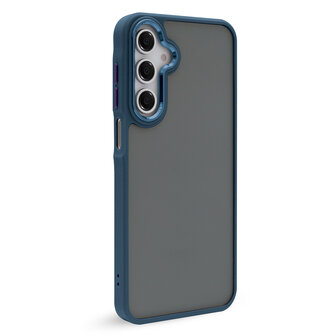 Samsung S24 FE - Frame Back Cover - Blauw