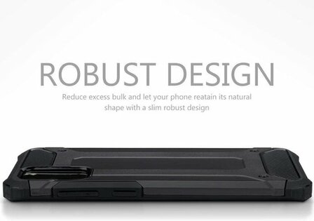 Samsung S20 Plus - Armor Back Cover - Zwart