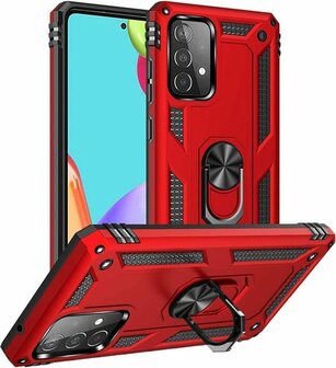 Samsung A72 Rood - Armor met Kickstand Ring