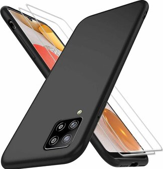 A42 - Back Cover &amp;amp; 2X Glas - Zwart